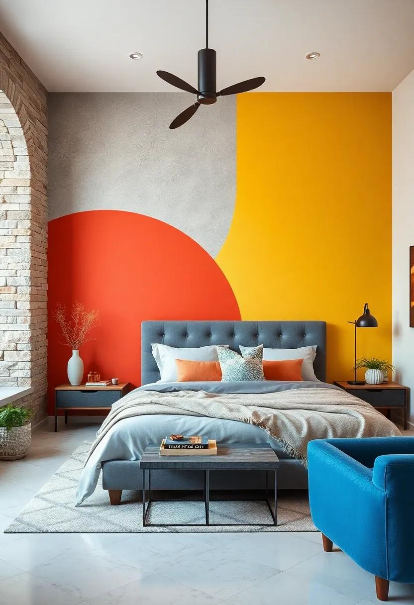 Striking Accent Walls: Designate one wall as an accent with a ‌striking color or ‍pattern to‍ draw attention and create a focal point in the ⁢room