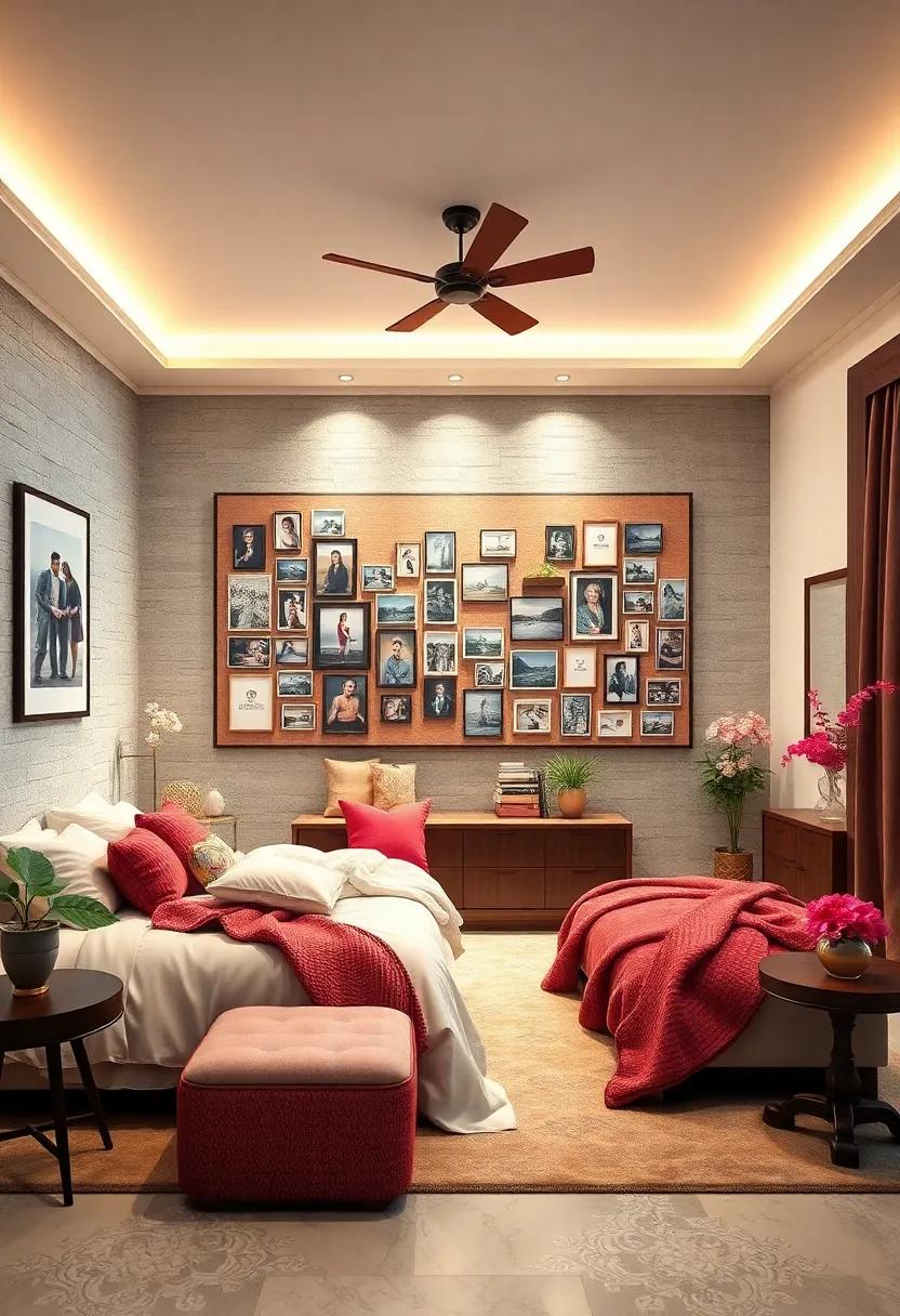 Create a Mood Board of Memories:⁢ Dedicate⁤ a wall or a bulletin board to display ‌photographs and mementos that capture your relationship's journey