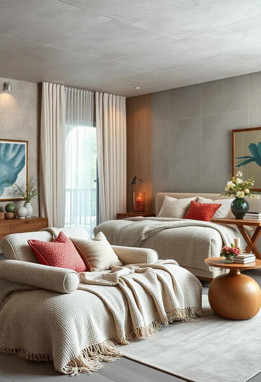 Layer with Throws: Drape textured throws over your armchair or bed⁢ for added visual interest ‌and soft touches that invite⁤ cuddling