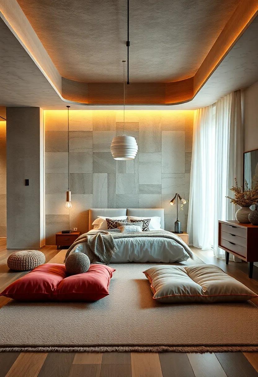 use Floor Cushions‍ for Comfort: Soft ‍floor cushions create an inviting space to relax, play games, or ⁣share intimate moments on the‌ floor