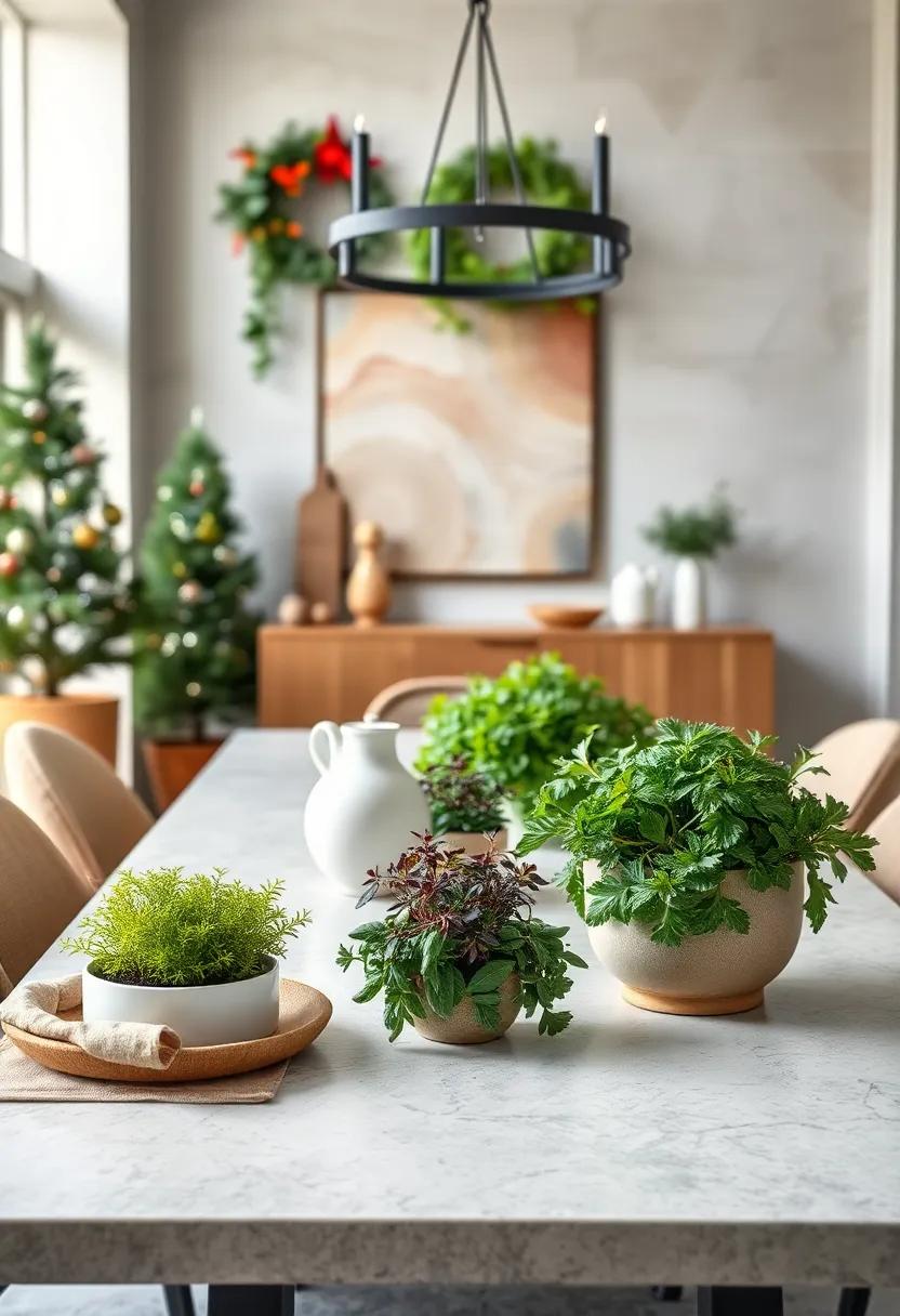 Fresh Herb Gardens On The Table For Edible Decor That Adds Aroma And Color To Seasonal Meals