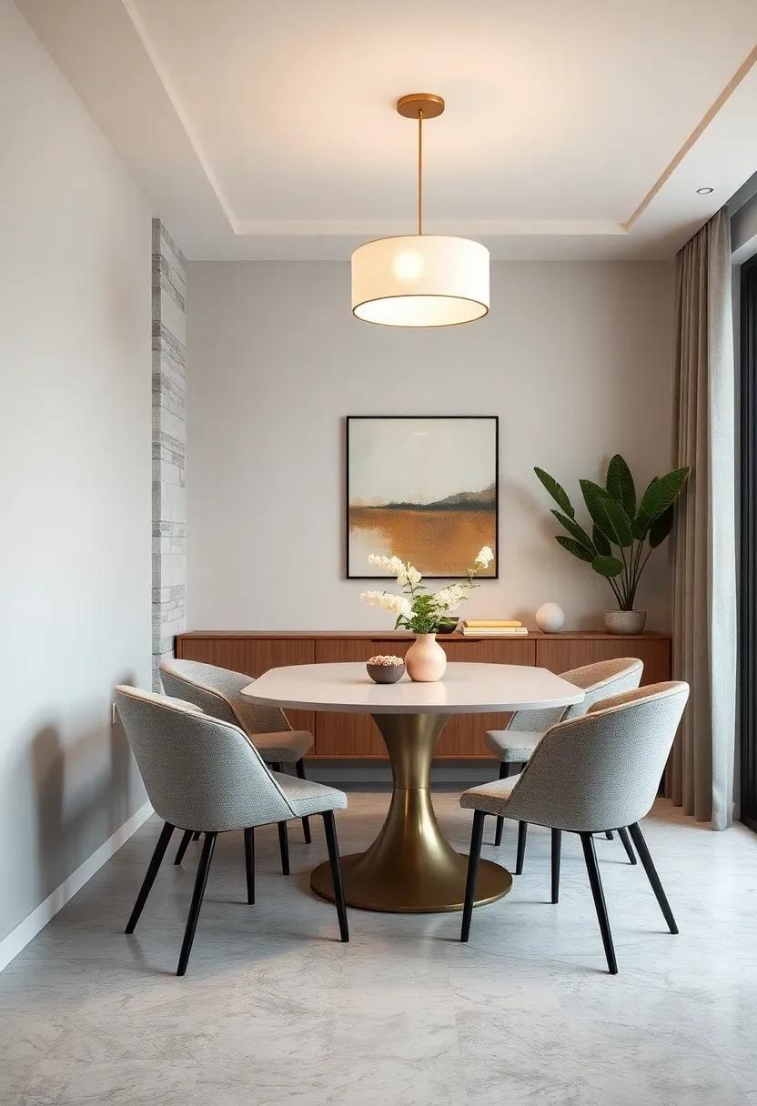 Choose Minimalist Chair Designs: Select sleek, space-saving‍ chairs that offer comfort without overwhelming the area, enhancing modern aesthetics