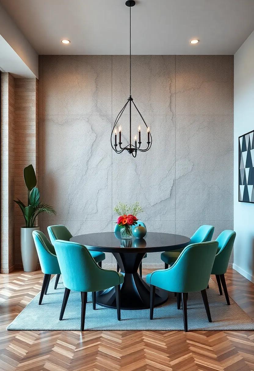 Design a Wall Mural: Take⁤ your dining room to the next level with a painted mural or wallpaper that reflects your personality and serves as an eye-catching backdrop