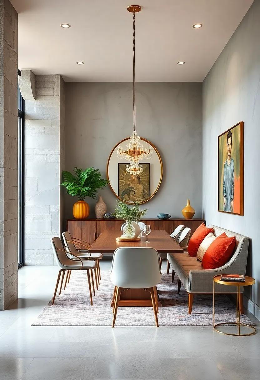 Incorporate Mirrors: Hang⁢ a large mirror to reflect light and⁣ create an illusion of depth, making the​ dining room feel more open and expansive
