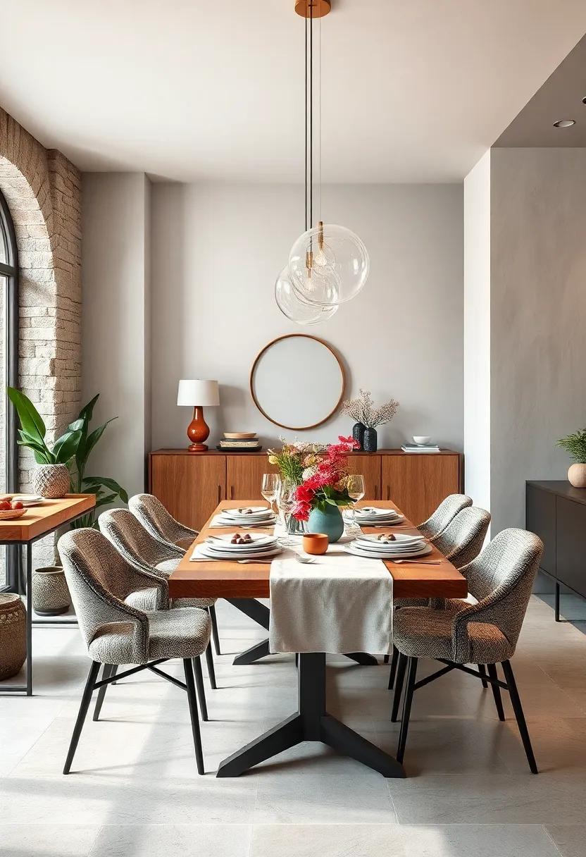 Layer ​Textures: Combine different textures, such as wood, metal,​ and fabric, across dining⁢ chairs‍ and table settings for an inviting, cozy look