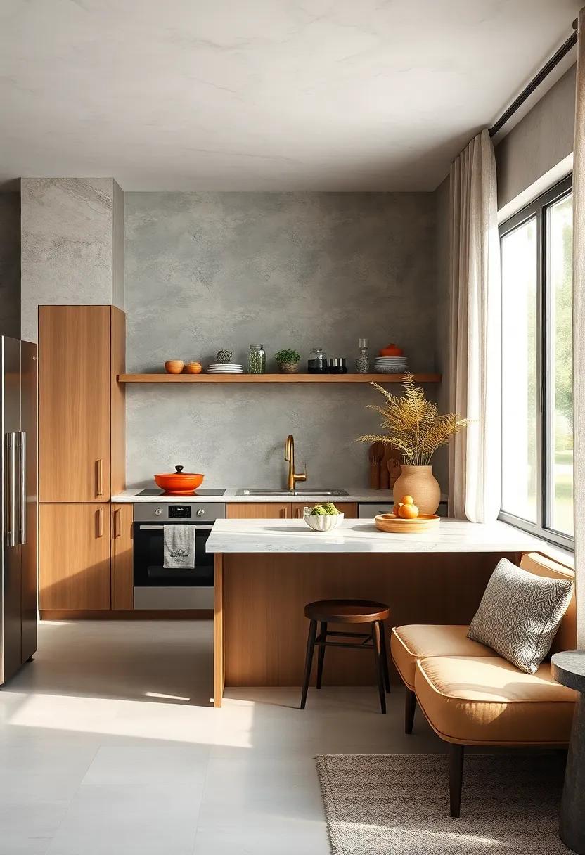 Creating Visual Depth in Tiny Kitchens Using Transparent and Reflective Breakfast Bar Surfaces