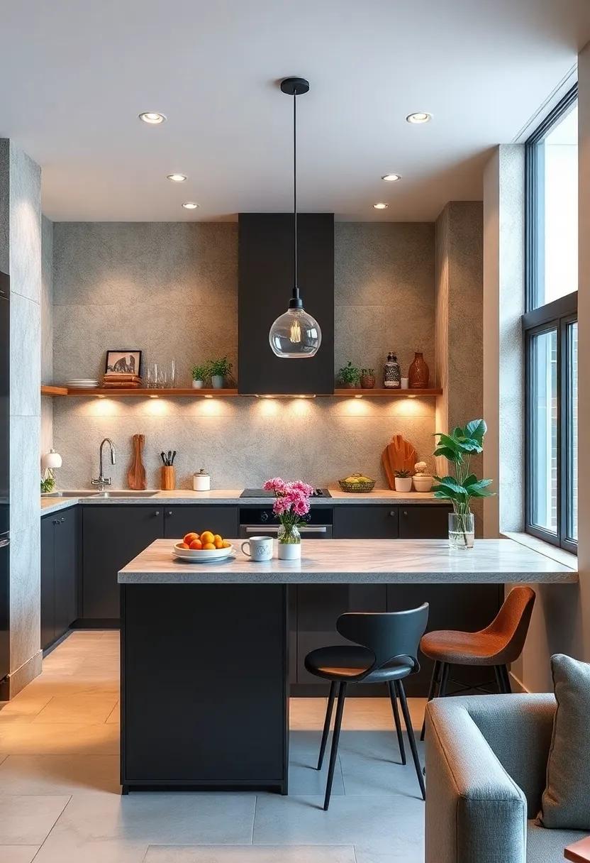 Transforming Narrow Kitchen Walls into Functional Breakfast Bar Areas with Clever Space Planning