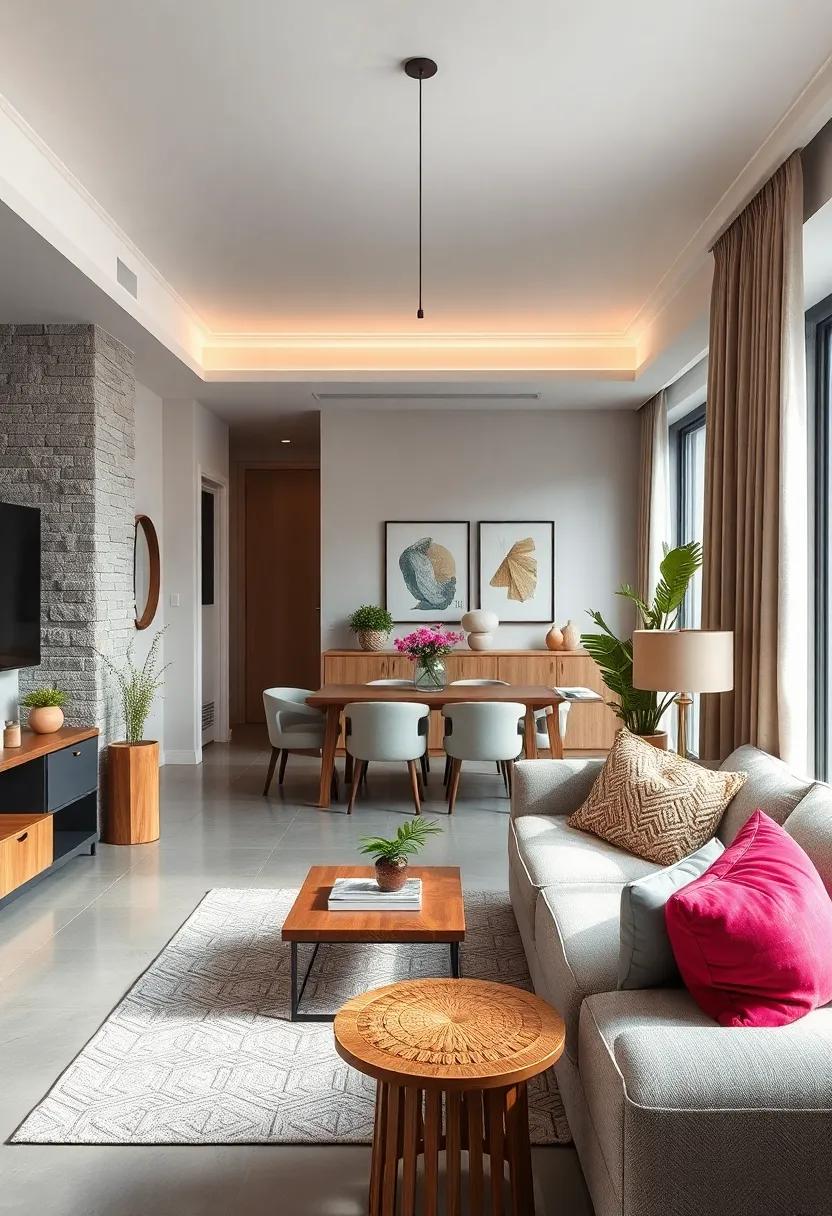 Crafting a Seamless Flow Between Living and Dining Areas Using Cohesive Color Palettes and Coordinated Furnishings