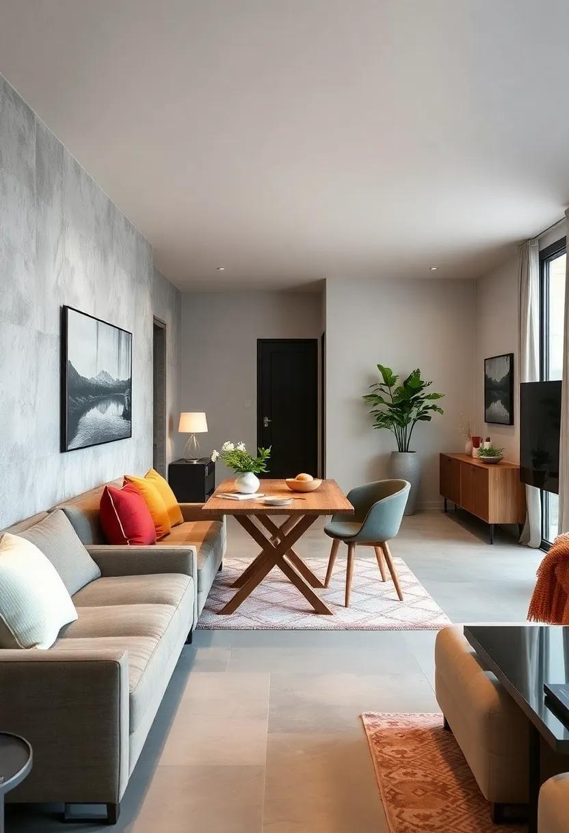 Elevating Small Living Rooms With Foldable and Extendable Dining Tables That Blend Seamlessly With Cozy Seating Areas