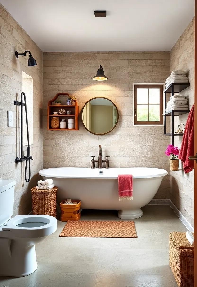 Introduce unique Textures: Layer different textures, such as ⁢a vintage rug or woven basket, ⁢alongside sleek modern accessories for visual interest