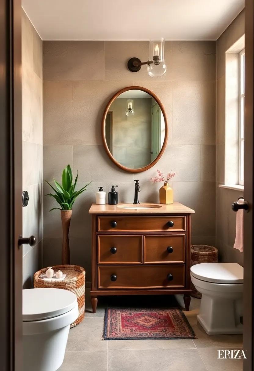Blend Patterns: ⁢Match a vintage floral shower curtain with modern ‌geometric bathroom linens for a playful‍ take on ‍mixed patterns