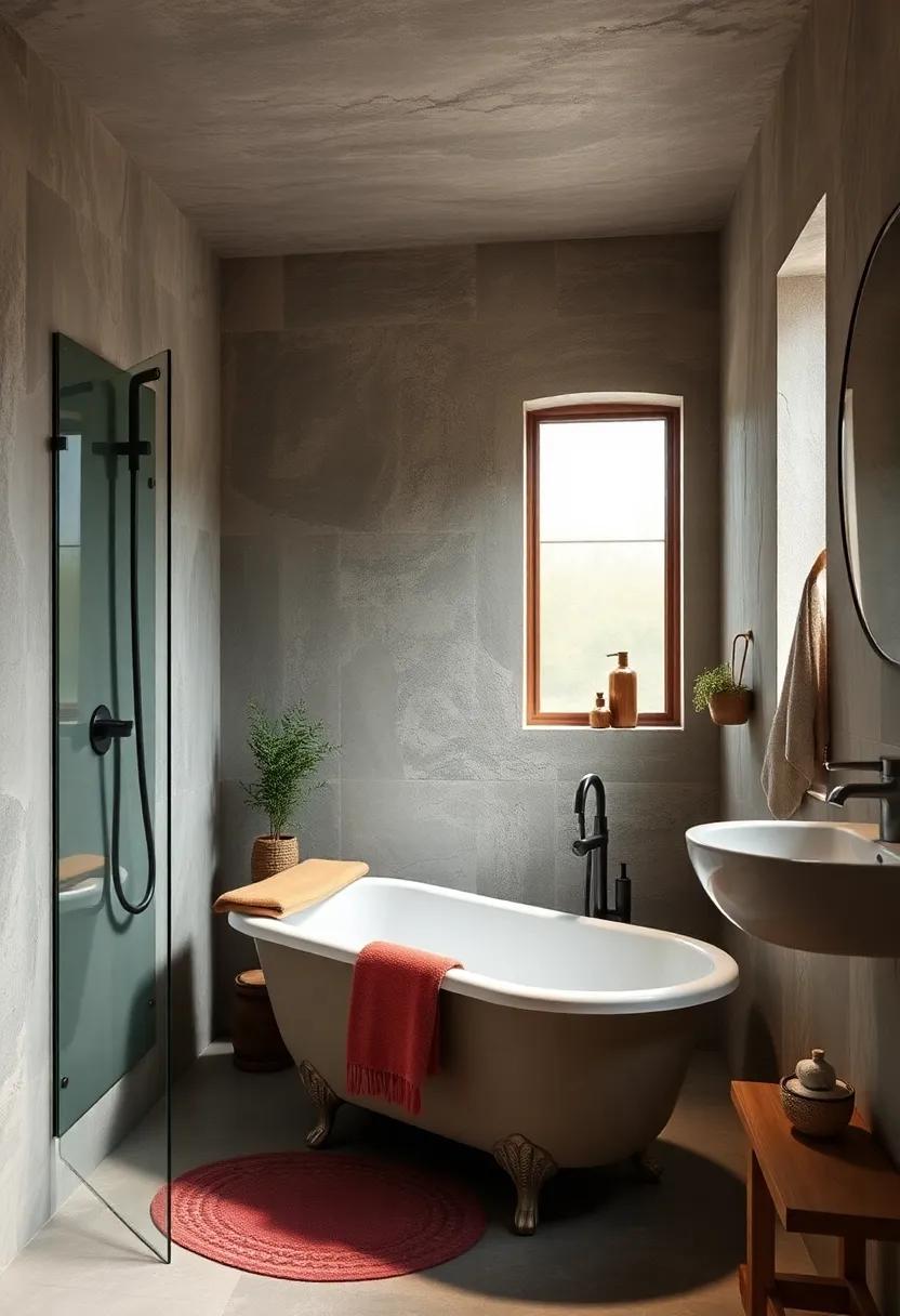 Include a Sleek‌ Shower Panel: pair a vintage tub⁣ with a minimalist glass shower⁤ panel for a harmonious blend ⁢of old-world ​styling and modern luxury