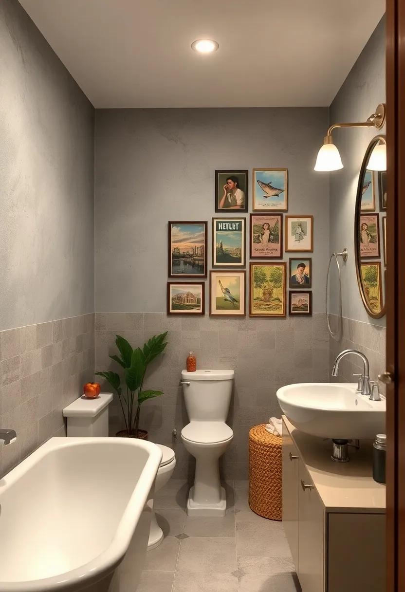 Incorporate ⁣Vintage Artwork: Hang framed vintage‍ prints or‌ postcards to create a gallery‍ wall that contrasts with clean, modern⁢ lines