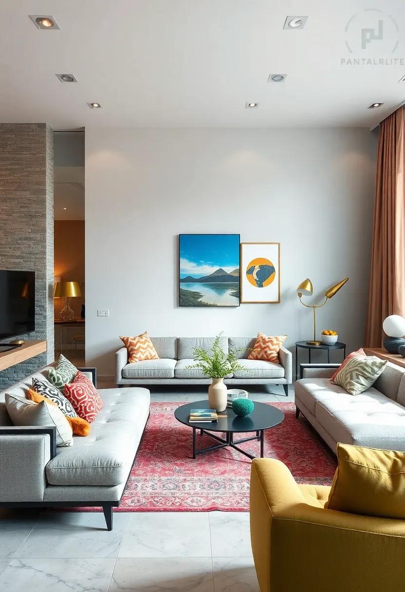 Using Bold Color Blocking Techniques To Energize A Harmonious Living Room Palette