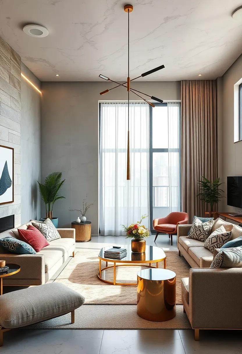 Incorporating Metallic Accents To Elevate The Elegance Of Eclectic Living Areas