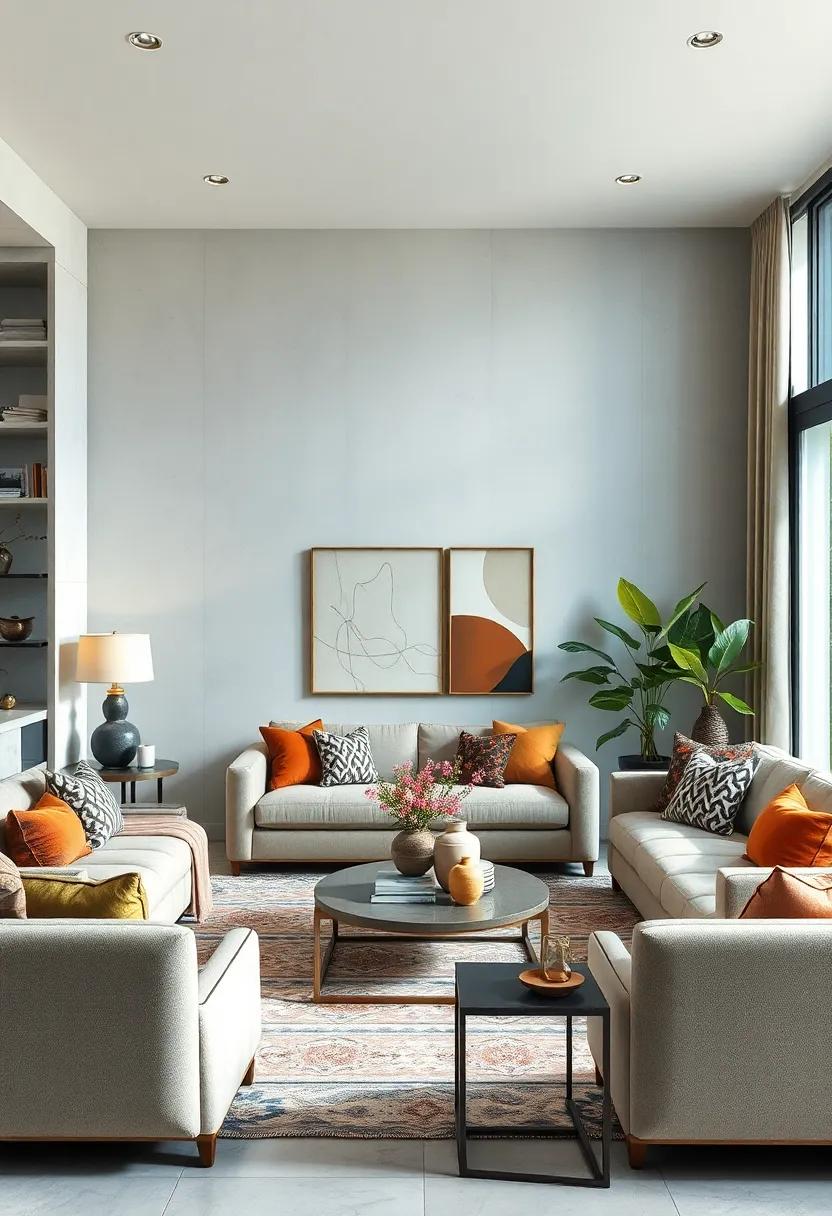 Balancing Asymmetry And Symmetry In Eclectic Living Room Layouts For Visual Interest
