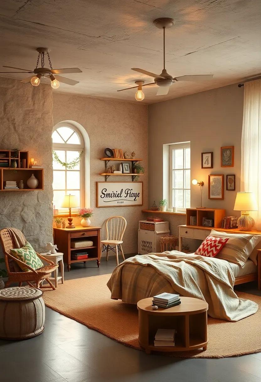 The Gentle Glow of Vintage Lighting Casting Warmth Over Classic Children's Room Decor