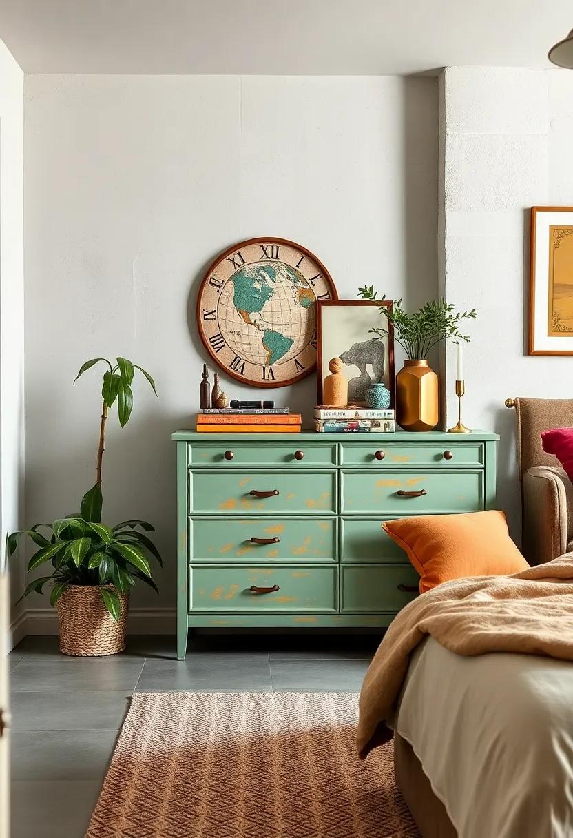 Antique Dressers Reimagined With Fresh Paint Colors And New Hardware For An Urban Vintage Bedroom Aesthetic