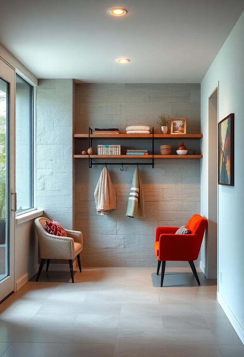 Integrated Wall Hooks and Shelves Offering Streamlined Solutions for Organization and Style in Entryways