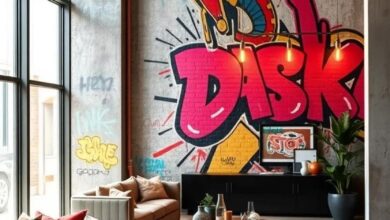 Urban Edge: Exploring Industrial Wall Art with Graffiti-Inspired Designs