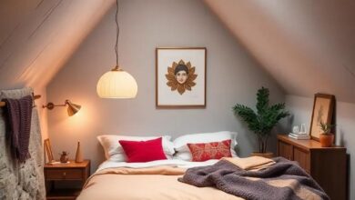 Charming Tiny Attic Bedroom: Embracing Cozy and Intimate Living Spaces