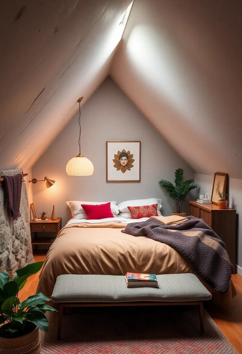Charming Tiny Attic Bedroom: Embracing Cozy and Intimate Living Spaces