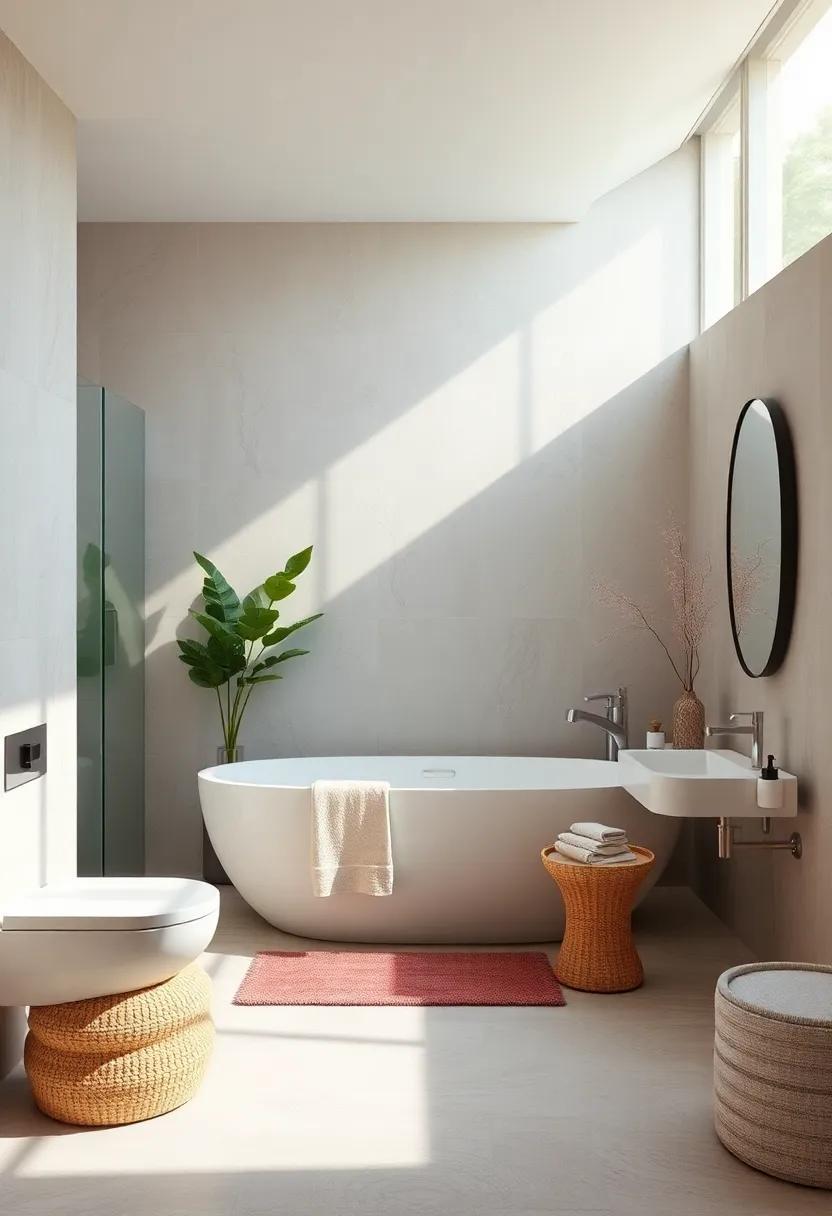 Serene Spaces: Embracing Minimalist Bathroom Decor with Natural Light