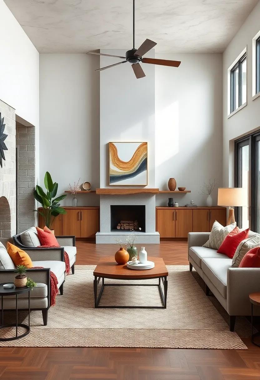 Cozy Charm Meets Clean Lines: Inspiring Modern Farmhouse Living Room Ideas