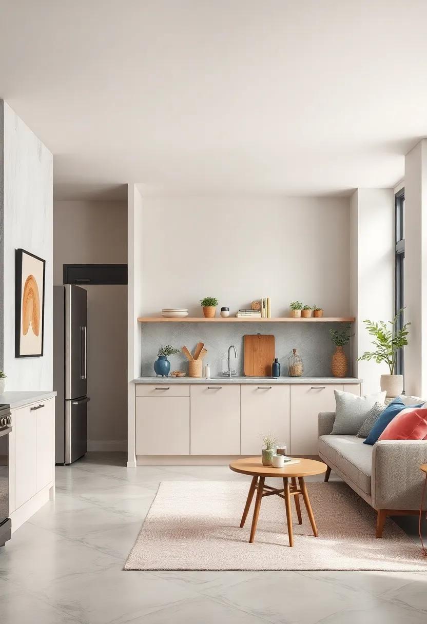 Soft Pastel Paints and Muted Color Schemes Evoking Calm and Comfort in Kitchen Areas