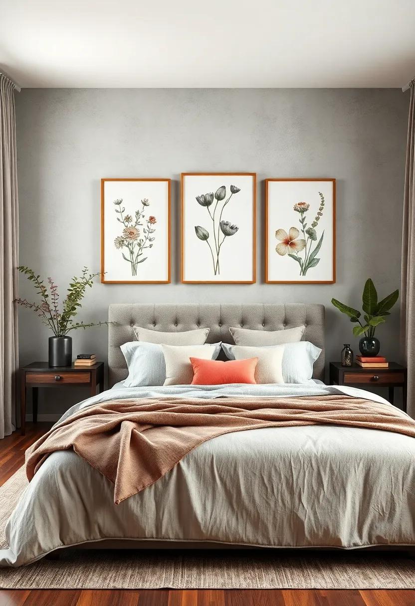 Blend with Abstract art: Combine⁣ botanical prints with ‌abstract art pieces for a contemporary look⁣ that ‌marries the natural world with creative expression