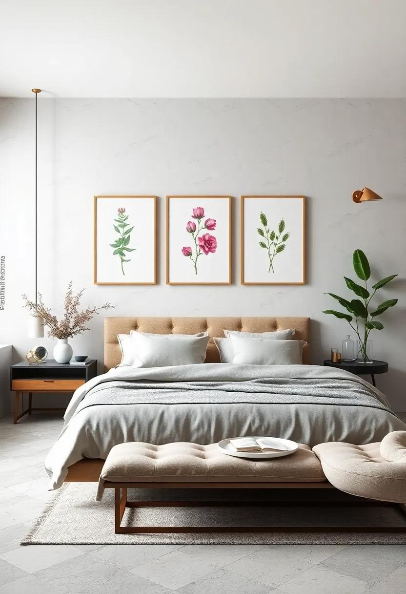 Create a Minimalist Botanical Display: Opt ⁣for simple,​ unframed botanical prints for a clean, minimalist look that makes​ a subtle yet sophisticated statement