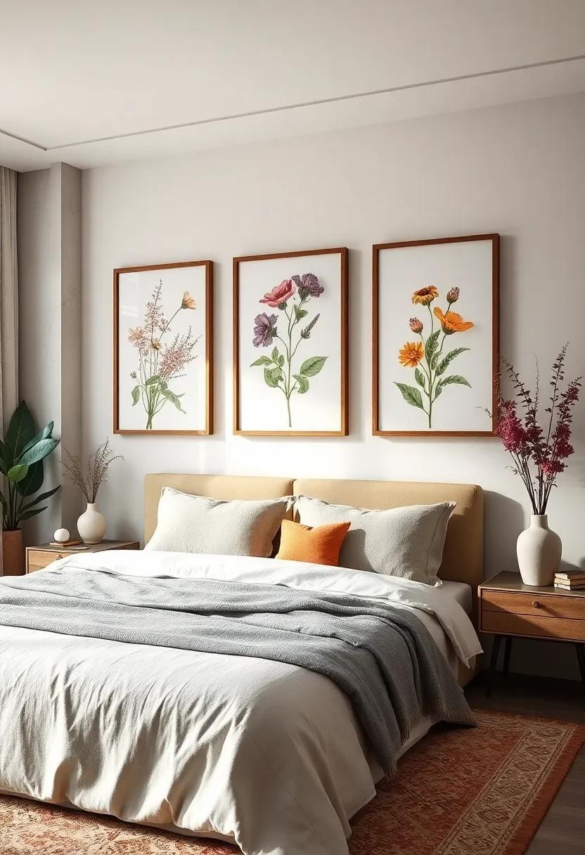 Use Framed Dried Pressed‍ Flowers: Elevate your space with framed dried flowers⁢ for a‍ whimsical ​touch that captures the essence of ⁢nature’s beauty‍ and adds a unique story to your walls