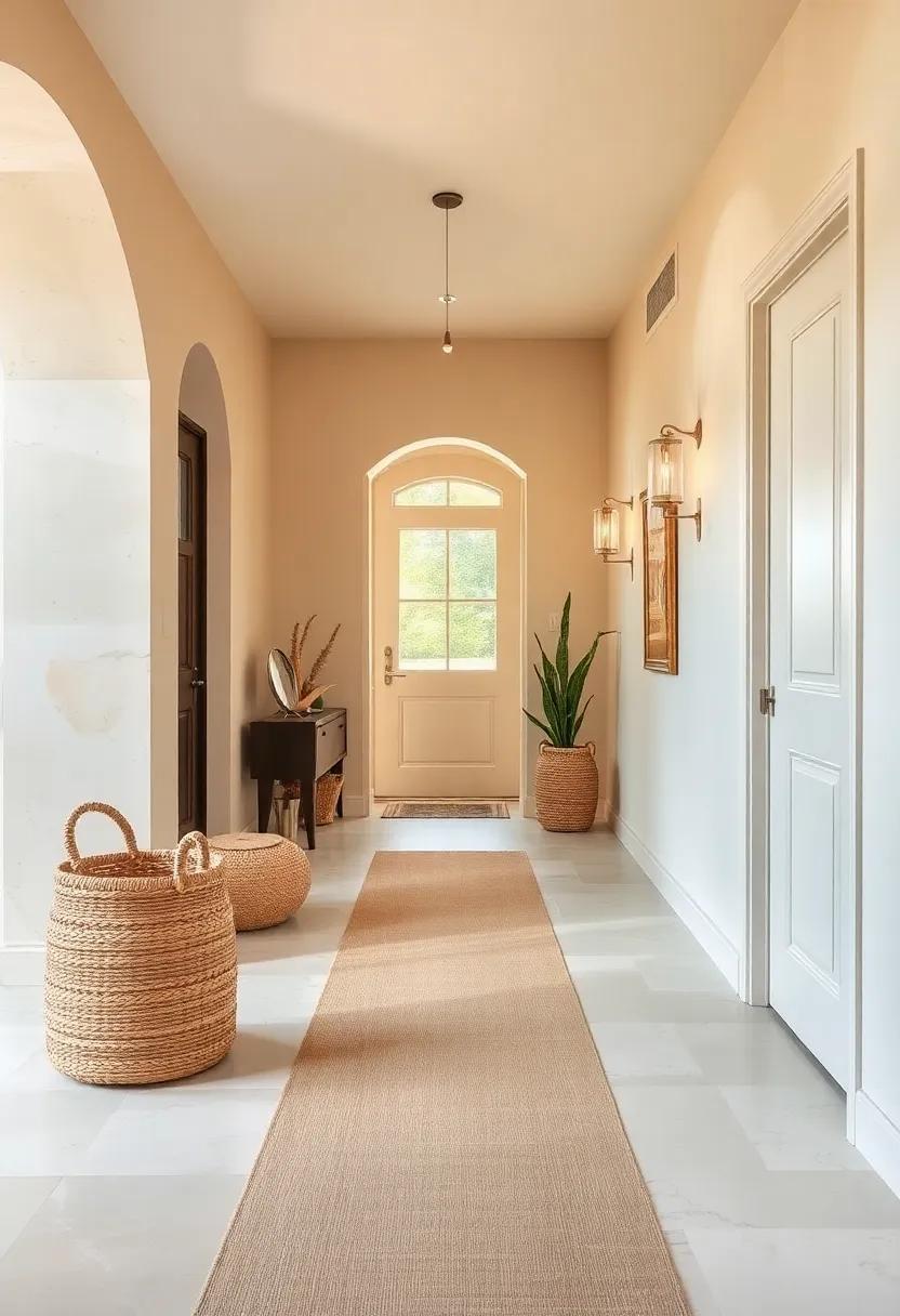 Incorporating Natural Elements Like Woven Baskets and Linen Runners to Complement Beige and Cream Hues