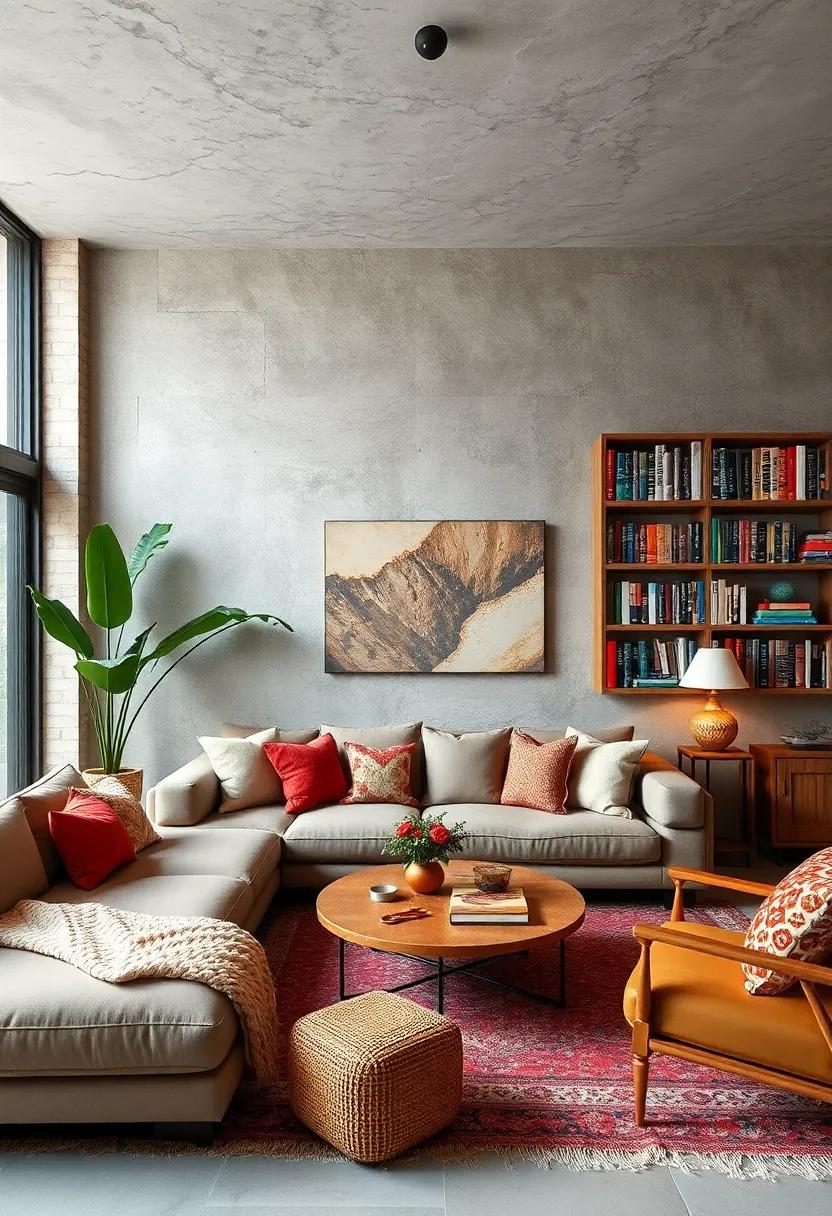 Create ⁣a wall of books: Transform a wall with built-in bookshelves filled with colorful books,adding⁤ a cozy literary feel to⁢ your ‌living ‍room