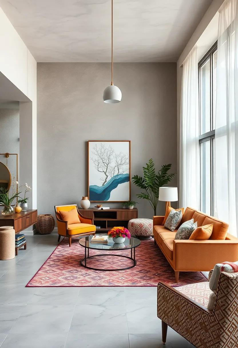 Layering Patterns and Shapes to Create Depth and Interest in Eclectic Room Designs