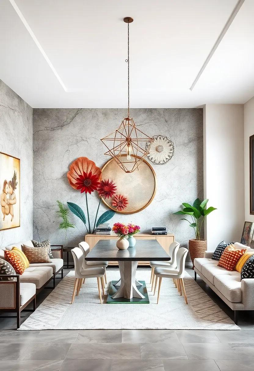 Custom Mural: Commission a local ‍artist ⁢to create a unique mural that⁣ reflects your personality and aesthetic,⁢ making your dining room one-of-a-kind