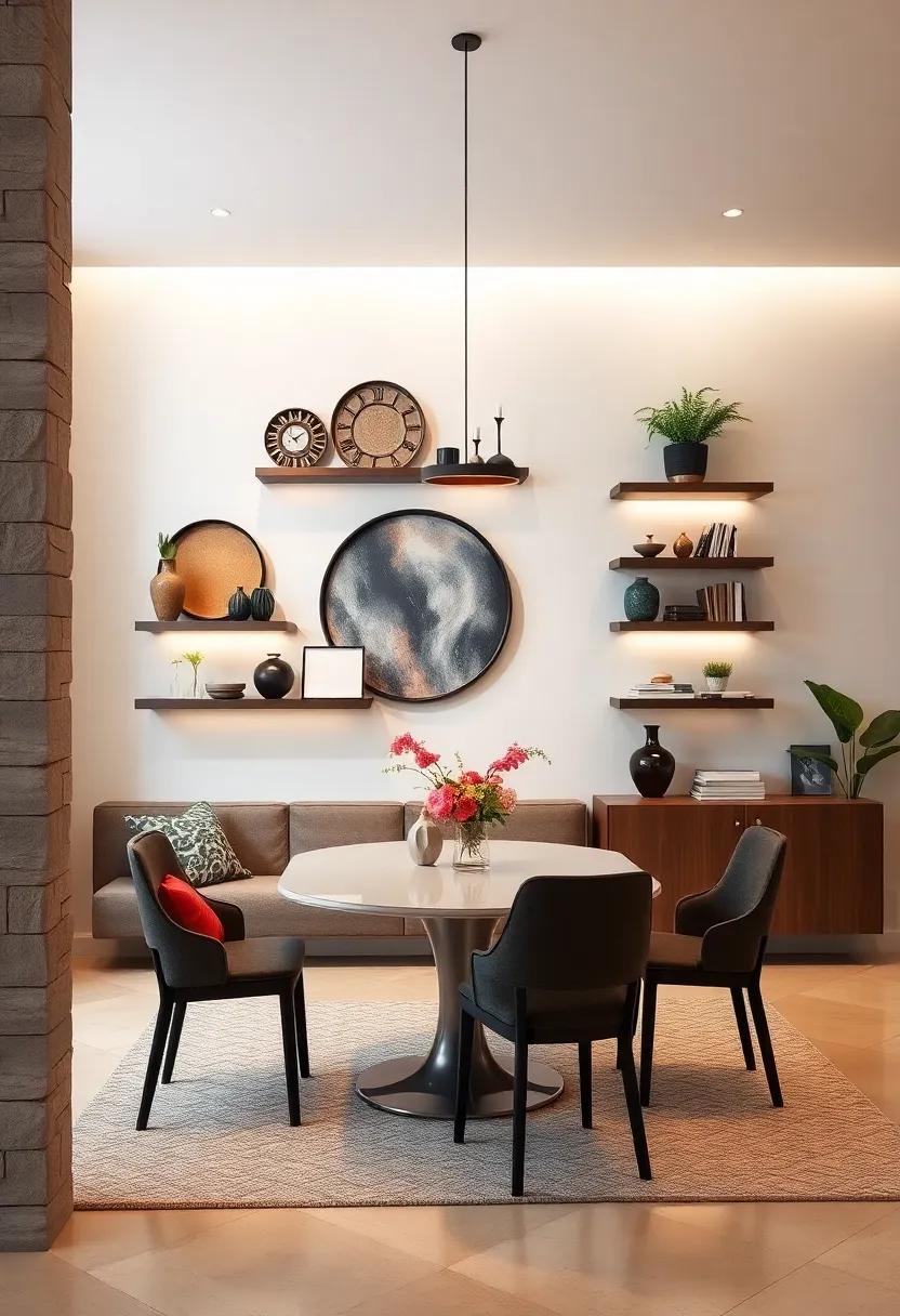 Floating Shelves: ‍Install⁣ floating shelves ⁤to ⁢display decorative ‍items, plants, or curated ‌books, creating a functional​ yet stylish wall space
