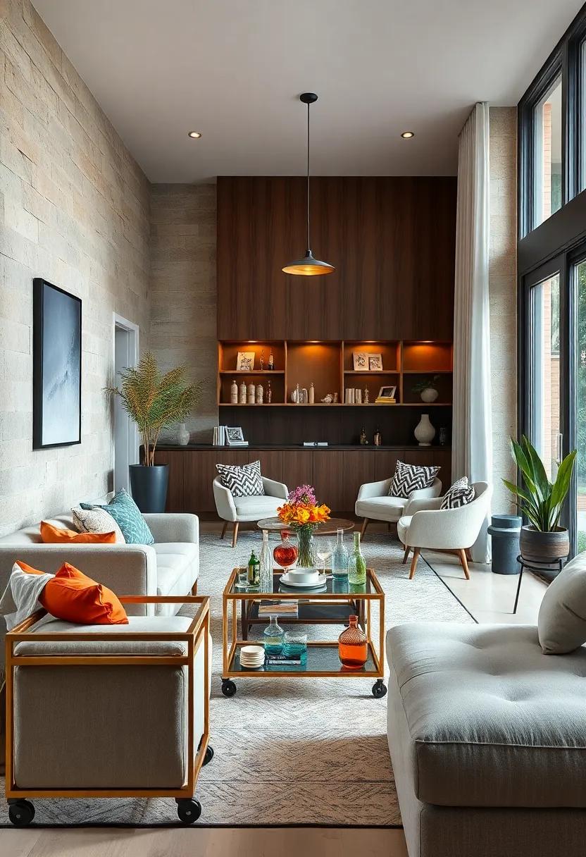 Classic Retro Lighting Fixtures Illuminating Contemporary Rooms with Warm and Inviting Ambiance and Unique Shapes