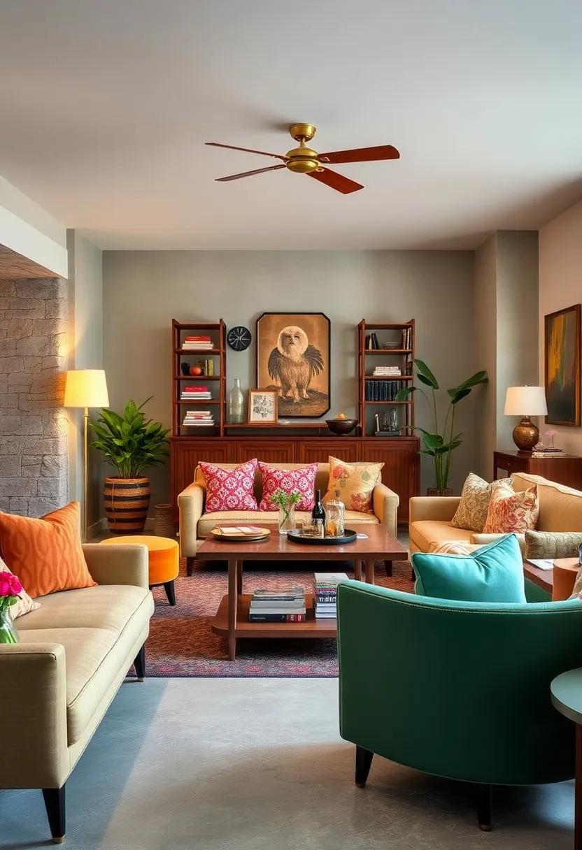 Incorporating Retro Bar Carts and Retro-Inspired Drinkware to Enliven Social Spaces With Vintage Charm