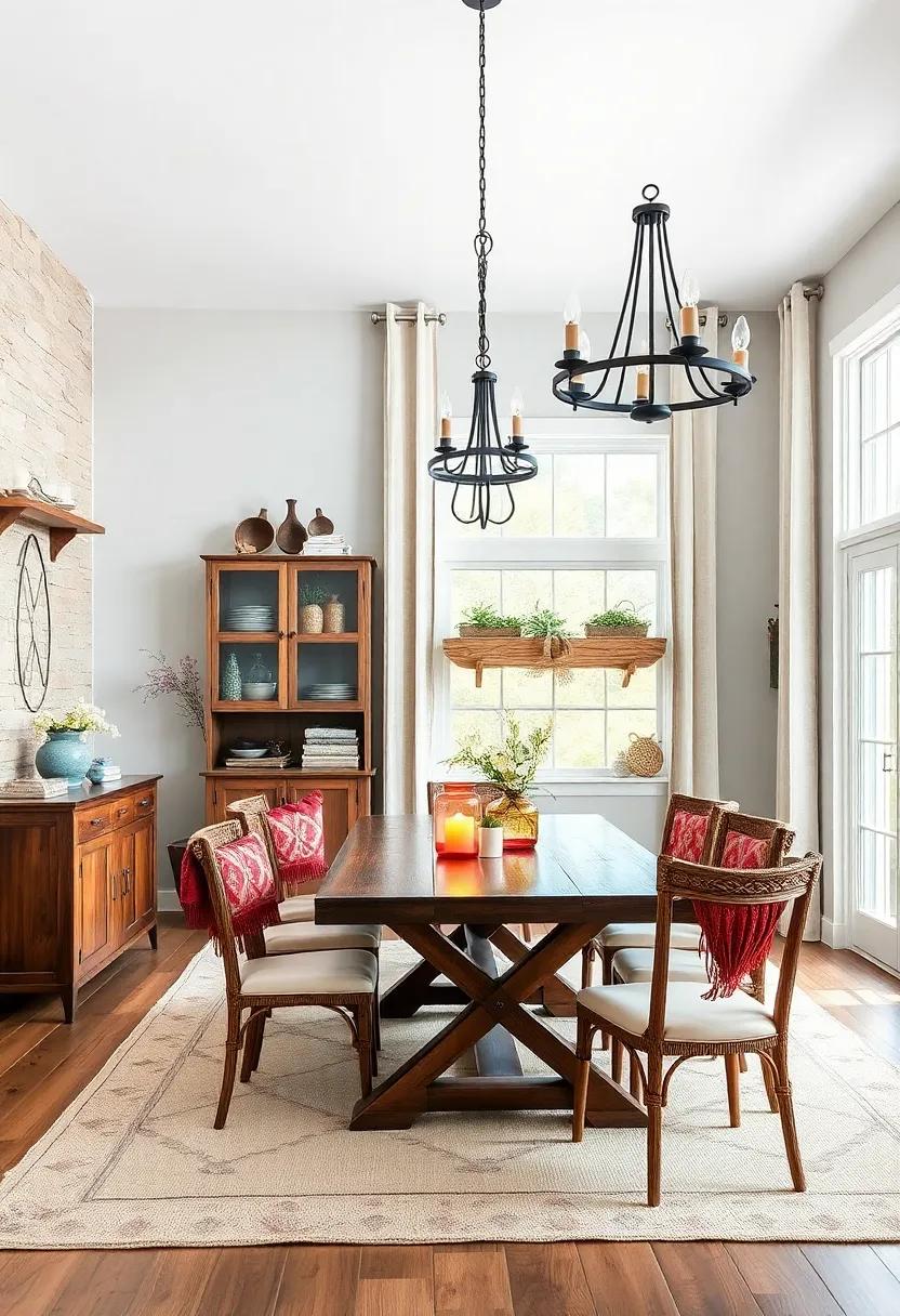 Black Iron Chandeliers With Candle Style Bulbs Enhancing Rustic Sophistication