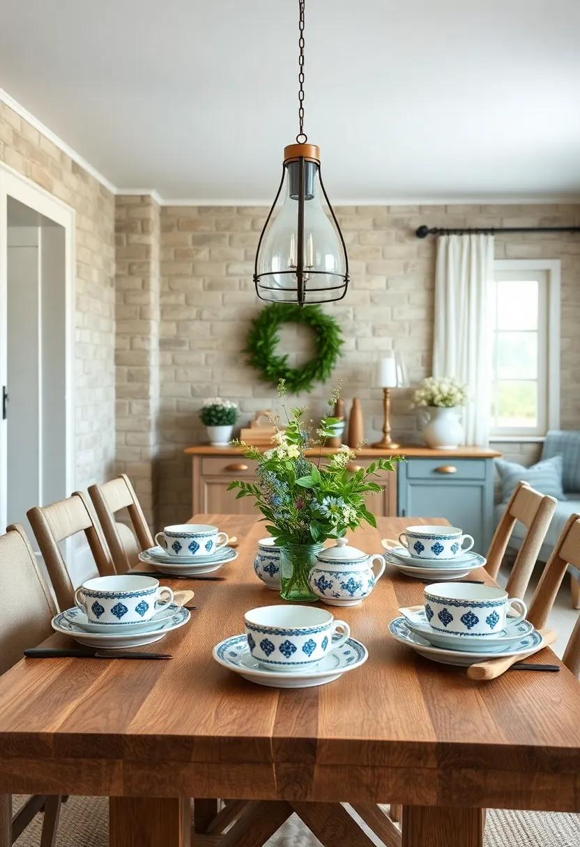 Classic Ceramic Dinnerware Sets With Simple Blue And White Patterns