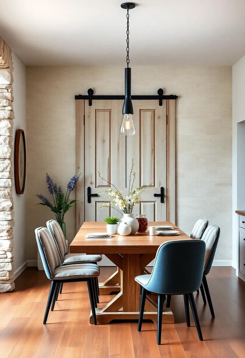 Classic Farmhouse Door Design With Black Metal Hardware Adding Character