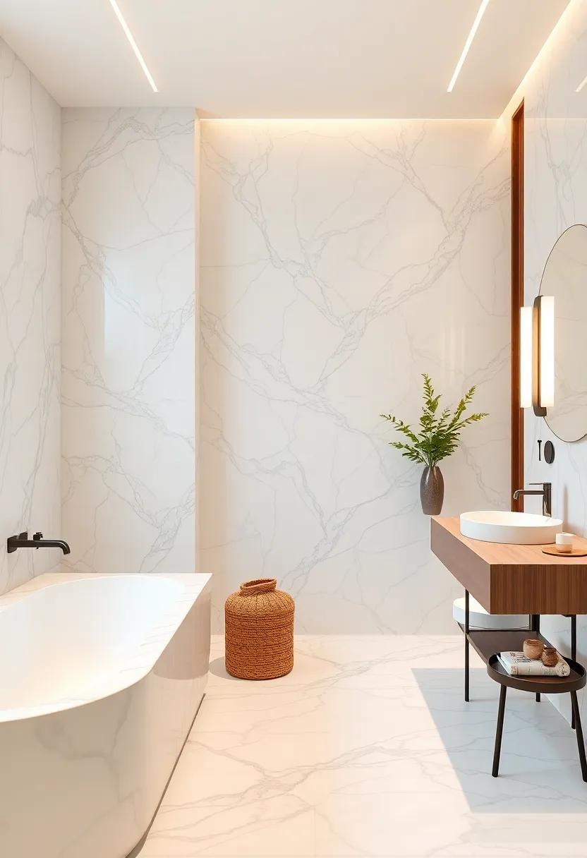 Classic Carrara Marble Blending Timeless Elegance With Subtle Modern Accents