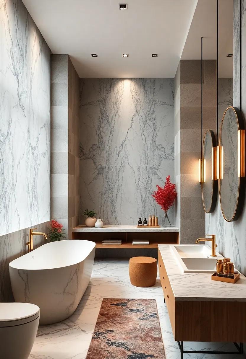 The Natural Veins And Patterns That Bring Marble To Life In Lavish Bathroom Settings