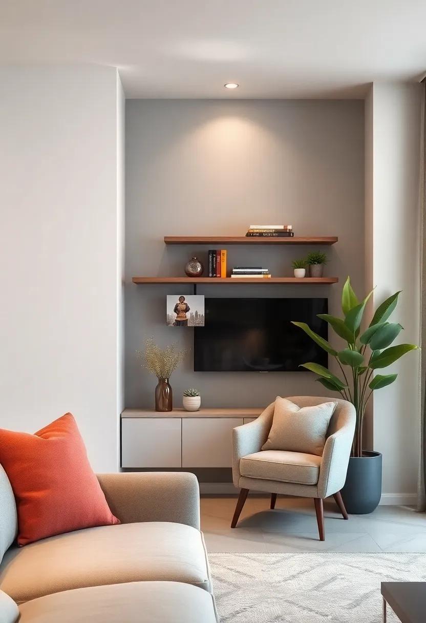 Cozy Corner Reading Nook: Transform an unused corner into ⁢a quaint reading nook with floating shelves to hold ‌books and a⁤ cozy chair for relaxation