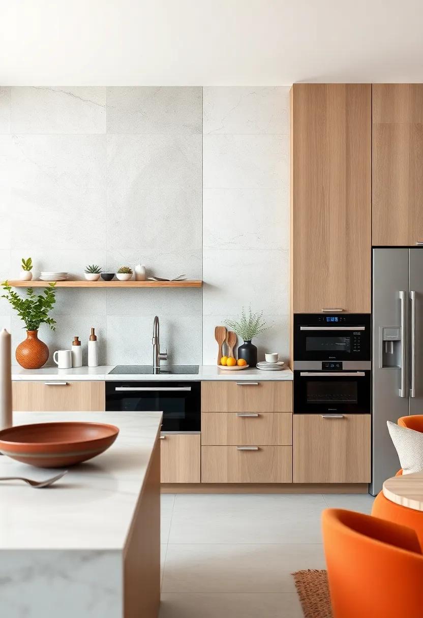 Integrated Coffee Machines Blending Elegantly Into Minimalist Kitchen Walls Without Disrupting Design Continuity