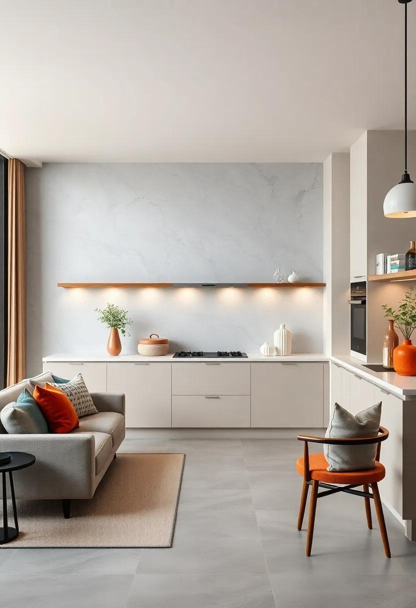 Monochrome Color Palettes Creating a Cohesive Look Where Appliances Blend Invisibly With Kitchen Surfaces