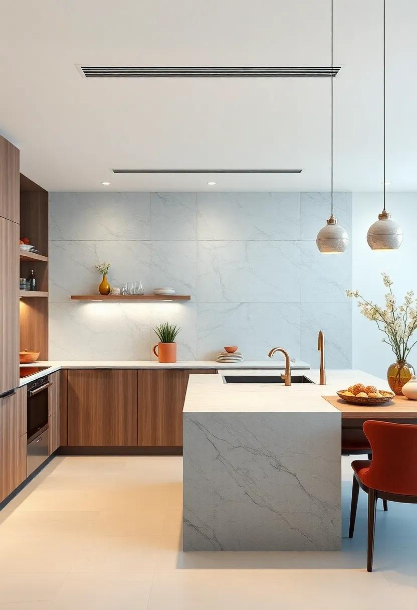 Sleek Countertop Designs Blending Seamlessly With Hidden Kitchen Appliances for a Clean Visual Flow