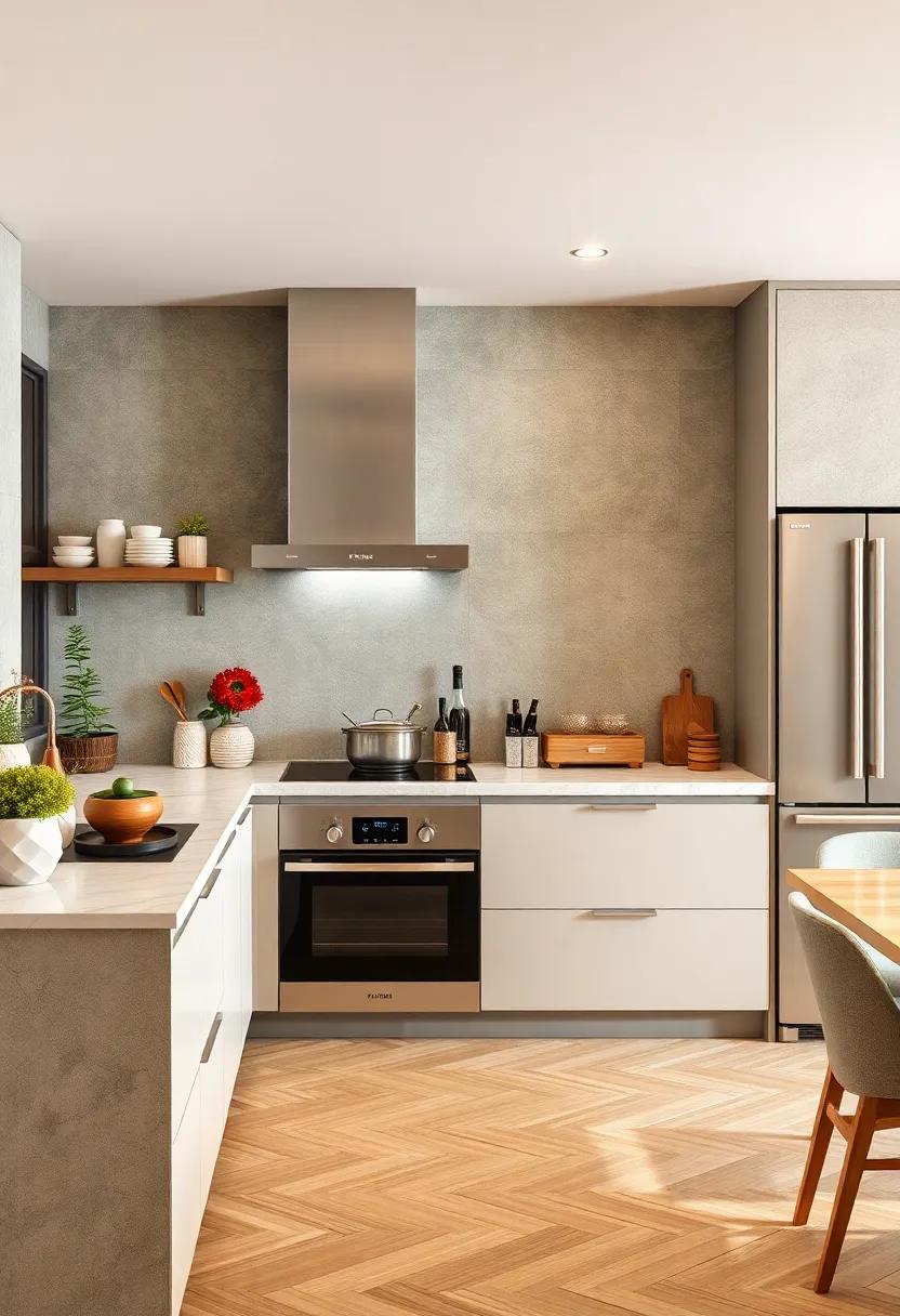 Touch Control Panels Named Inconspicuously On Stove Tops and Refrigerators Melding Into Crisp Minimalist Interiors