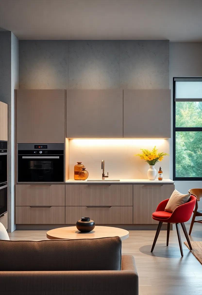 Under Cabinet Lighting Illuminating Integrated Appliances To Enhance The Sleek Modern Kitchen Aesthetic